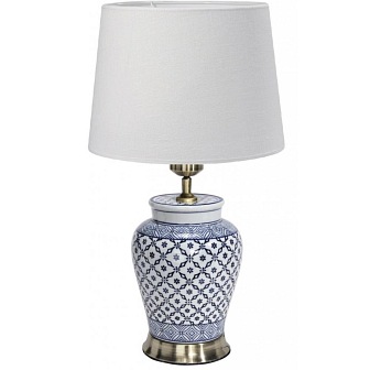 Ceramiczna lampa stołowa Mi 51cm niebieska